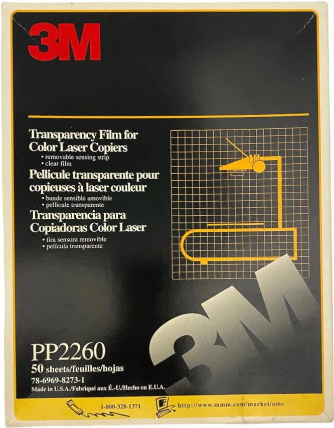 Acetato p/Láser c/50 Carta 3M® PP2260 [Pieza]