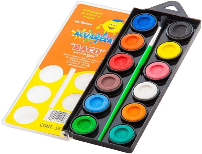 Acuarelas en Cartón Plástico  Colores Baco® [Pieza/Estuche] - Image 4