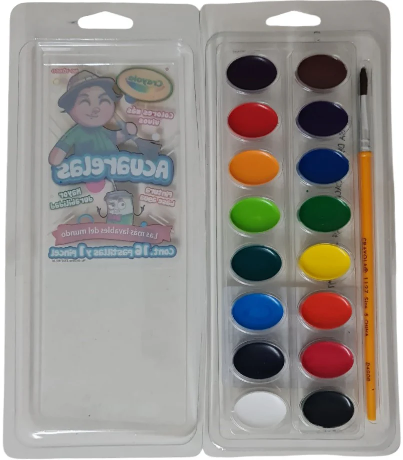 Acuarelas en Plástico  Colores  c/Pincel Crayola® [Estuche] - Image 2