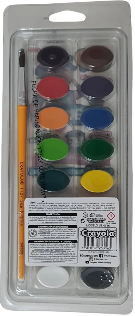 Acuarelas en Plástico  Colores  c/Pincel Crayola® [Estuche] - Image 4