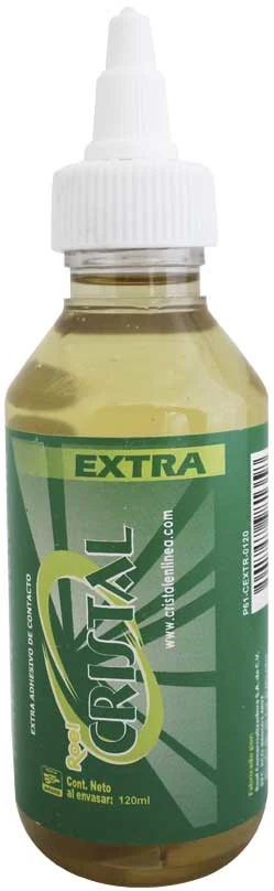 Adhesivo Cristal® Extra de Contacto Amarillo Claro 120 ml Roel® P61-CEXTR-0120 [Pieza]