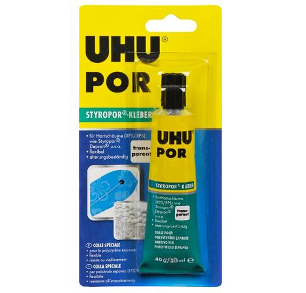 Adhesivo p/Poliestireno Transparente 50ml UHU® POR-UHU [Pieza] - Image 2
