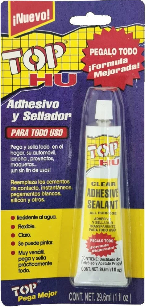 Adhesivo Sellador HU Transparente 29.6ml Top® [Pieza]