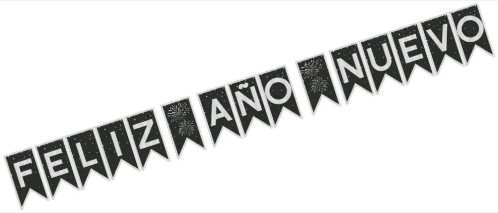 Adorno Año Nuevo Banner Banderillas Proesa® 696 [Pieza] - Image 2