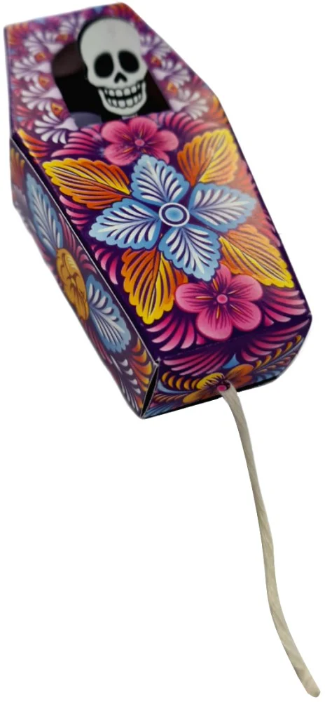 Adorno Día de Muertos Ataúd Móvil Multicolor 10×5×2.5cm Padi® 1210-6 [Pieza] - Image 2