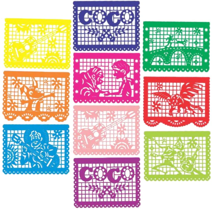 Adorno Día de Muertos  Colores Papel China Picado Papel Picado® [Hoja] - Image 2