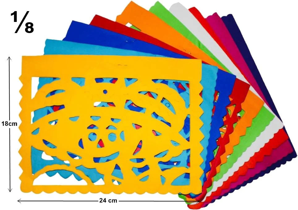 Adorno Día de Muertos  Colores Papel China Picado Papel Picado® [Hoja] - Image 3