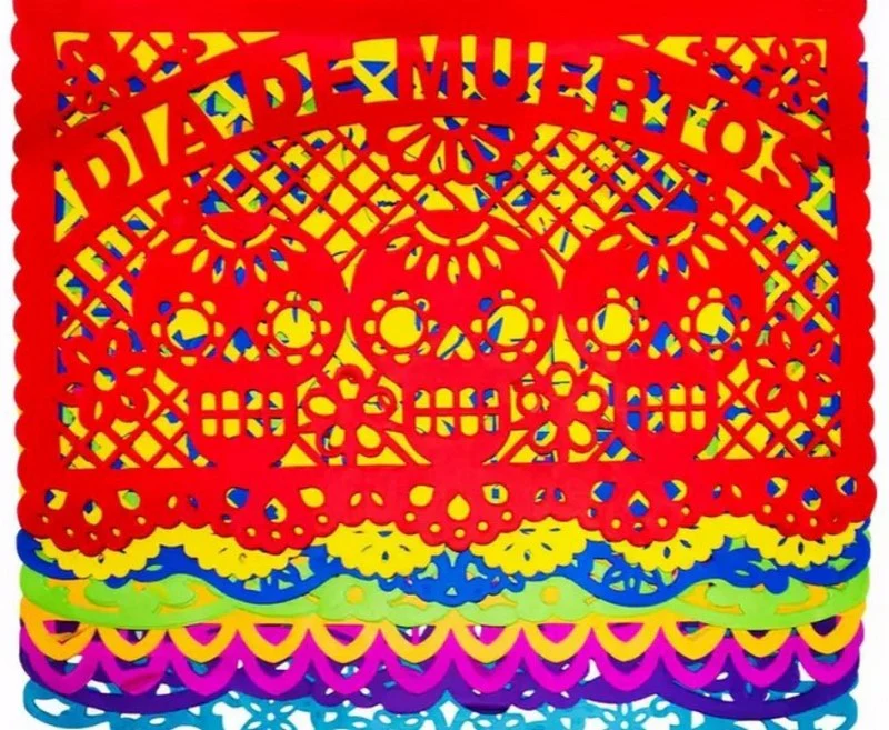 Adorno Día de Muertos  Colores Papel China Picado Papel Picado® [Hoja] - Image 7