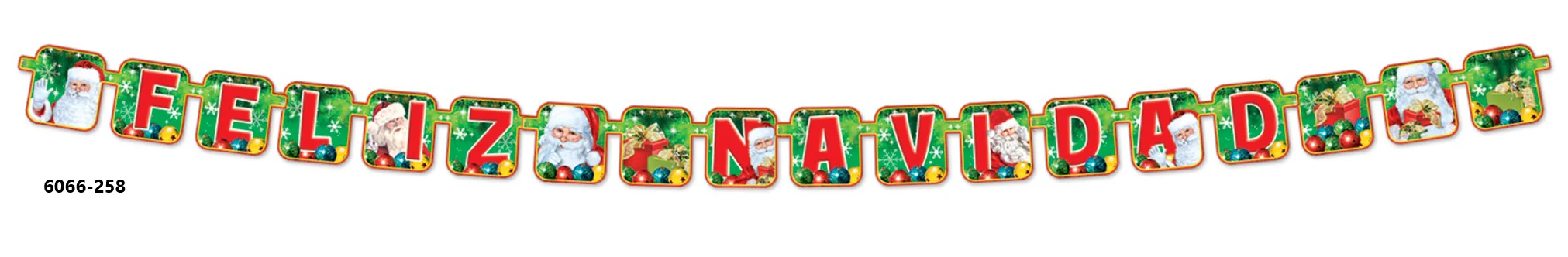 Adorno Navidad Móvil Letrero Santa FelizNavida 2.3m granmark® 6066-258 [Pieza]