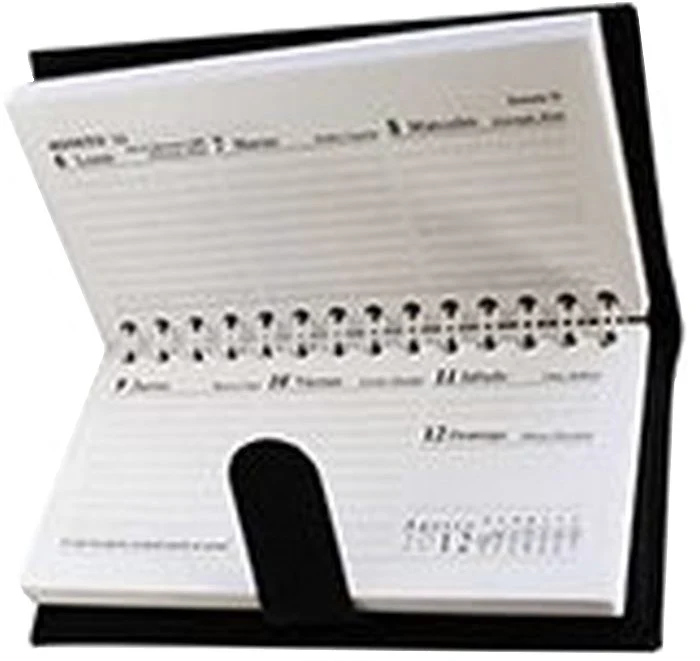 Agenda 2026 Curpiel Cartera-Inglesa Negro 9.5×18cm Creativida [Pieza] - Image 5