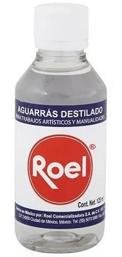 Aguarrás Bi-Destilado Plástico 125ml Roel® P030FA125 [Contenedor plástico]