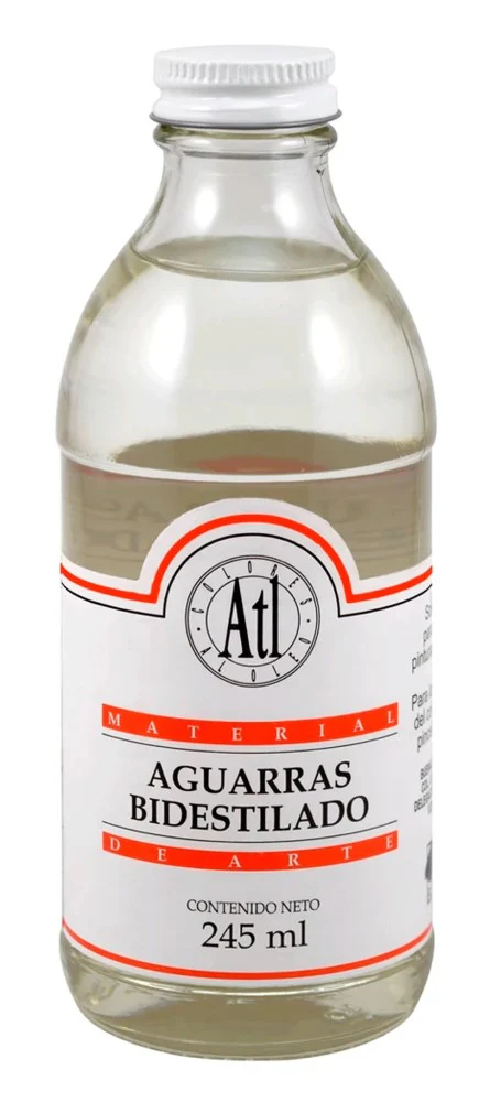 Aguarrás Bi-Destilado Vidrio 245ml Atl® [Frasco]