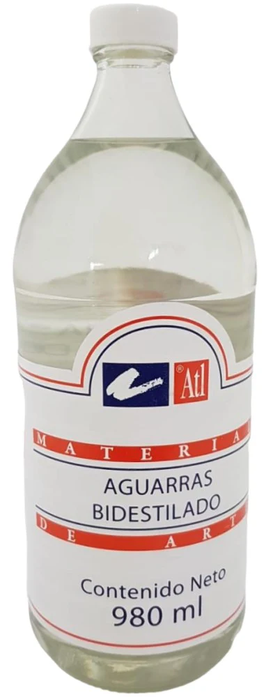 Aguarrás Bi-Destilado Vidrio 980cc Atl® [Frasco]