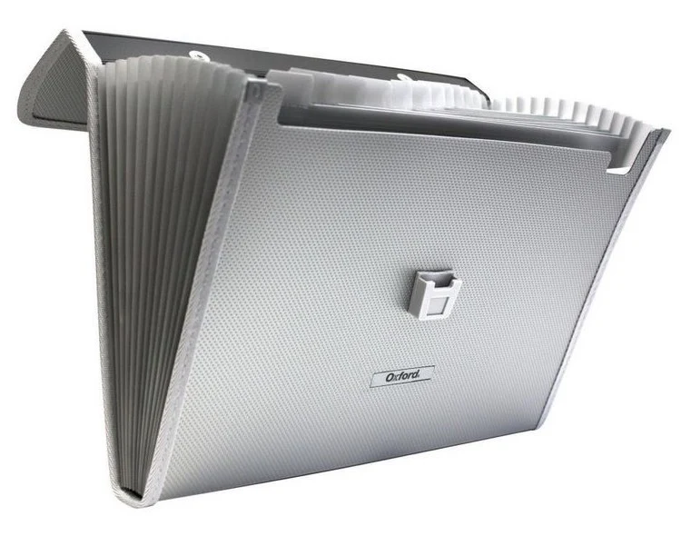 Archivero Expandible Broche/Manija 13 Division Plata Carta Oxford® F138 [Pieza]