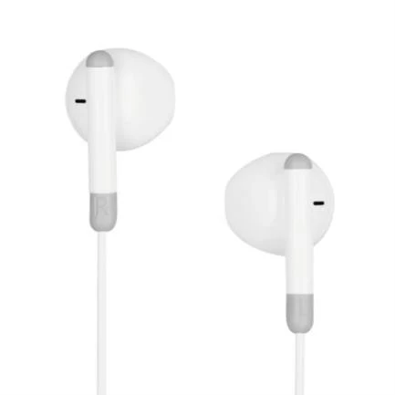 Audífonos Alámbricos USB C cable 1.2m Blanco Super Bass Vorago® EP-306-WH [Pieza] - Image 4