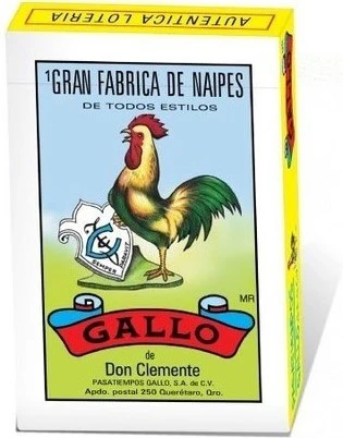 Baraja Lotería Gallo c/54 Cartas Grandes 65×95mm Gallo® 17084 [Pieza]
