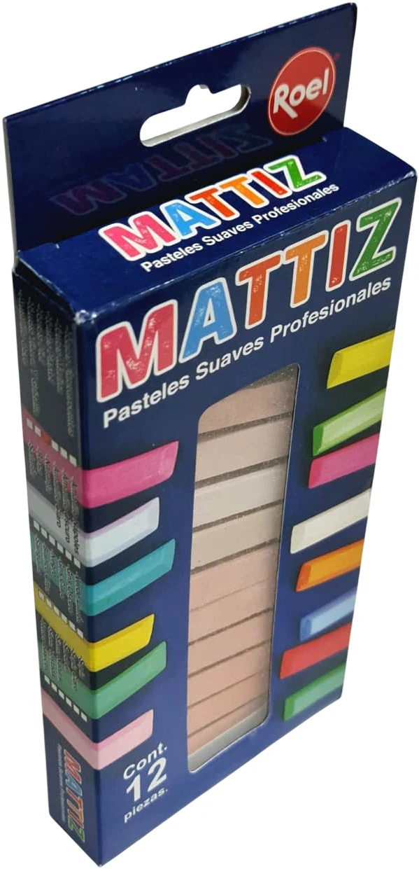 Barras Pastel Suaves  Colores  Est.c/12 Mattiz® [Estuche] - Image 3