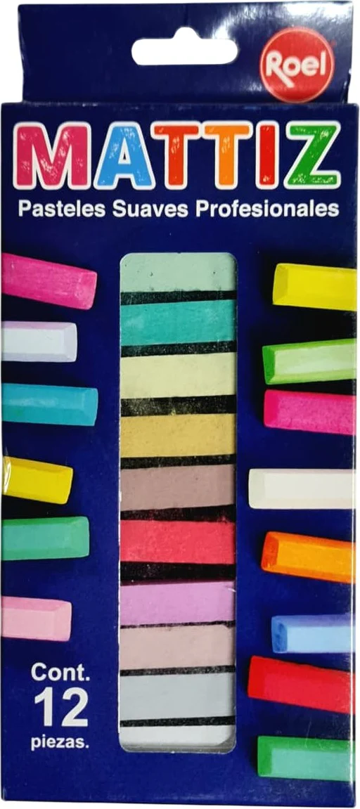 Barras Pastel Suaves  Colores  Est.c/12 Mattiz® [Estuche] - Image 9