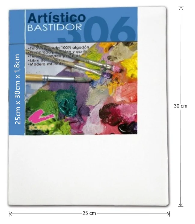 Bastidor Estándar T-306 1.8cm de canto 25×30cm Rodin® [Pieza]
