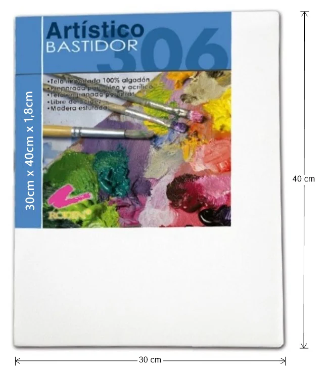 Bastidor Estándar T-306 1.8cm de canto 30×40cm Rodin® [Pieza]