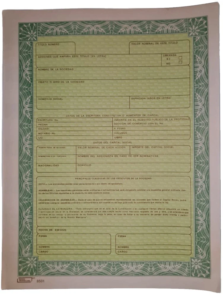 Block Auxiliar Acciones paquete 10 hojas DobleCarta Printaform® B-8501 [Pieza] - Image 3