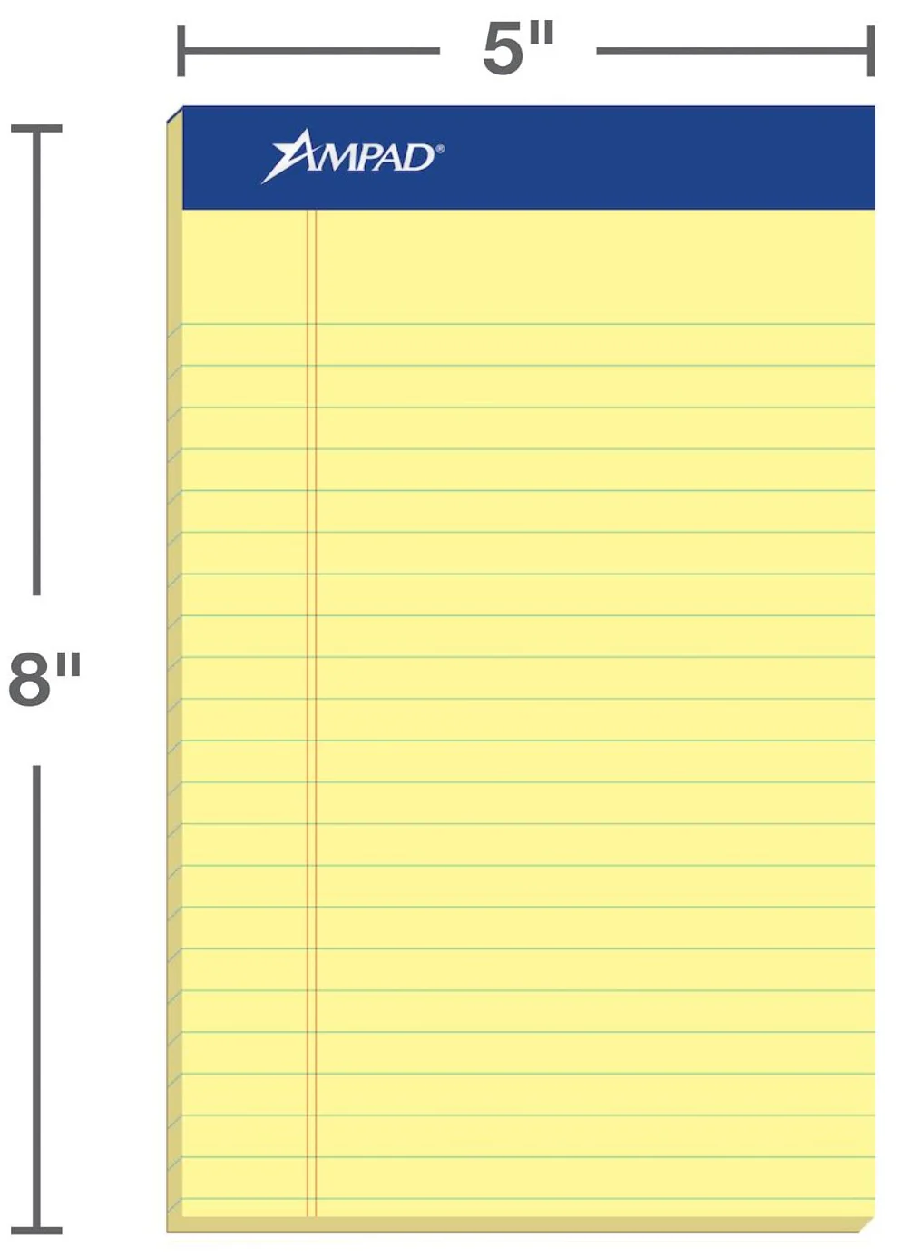 Block Esquela Amarillo Pegado 50 hojas Raya Esselte® 20-204 [Pieza]