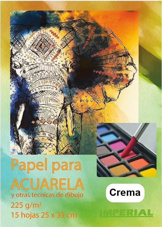 Block p/Arte Acuarela  225g 15 hojas  25×35cm Imperial® [Pieza] - Image 2
