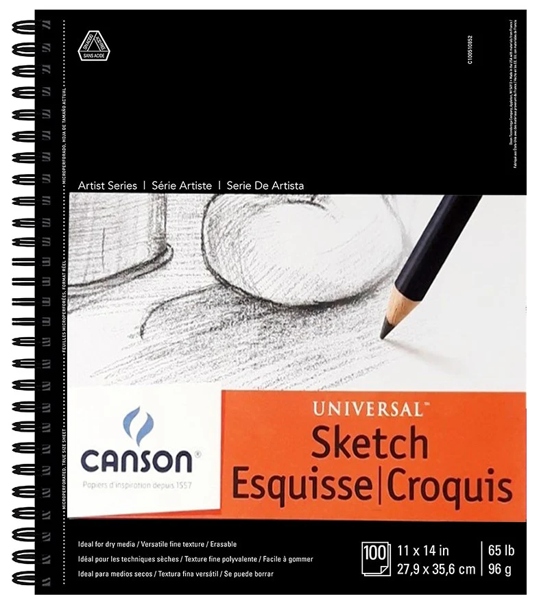 Block p/Arte Sketch Universal 96g 100 hojas 11×14" Canson® [Pieza]