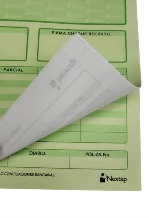 Block Póliza Cheques paquete c/3 25 Juegos ½ Oficio Nextep® NE-038H - Image 4