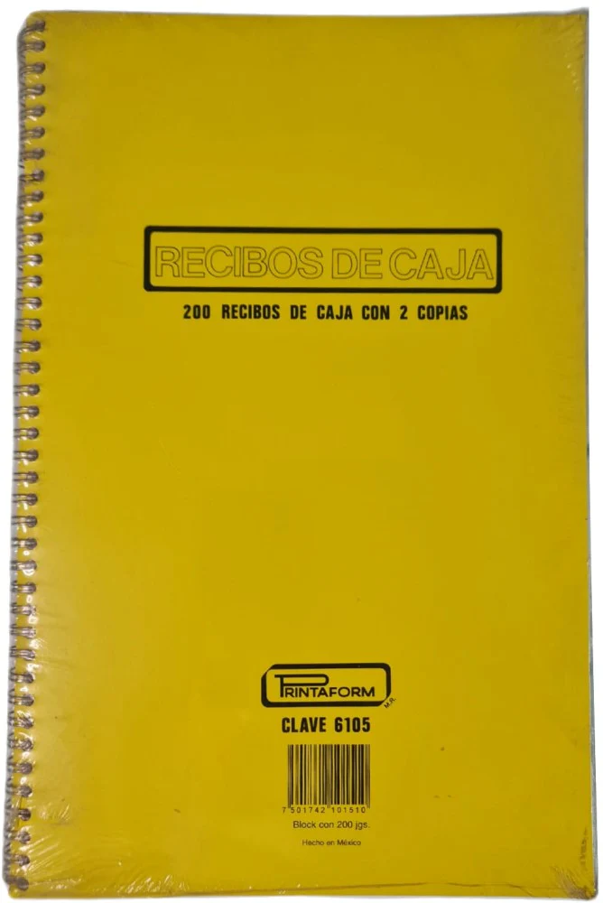 Block Recibos de Caja c/200 C Triplicado 20×34cm Printaform® B-6105 [Pieza] - Image 2