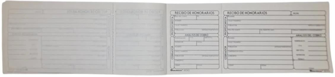 Block Recibos de Honorarios H 50 hojas Tecnoform® 8013 [Pieza]