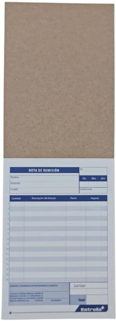 Block Remisiones Duplicado Autocopia DA 22 Juegos 11×15.7cm Estrella® 658 [Pieza] - Image 3