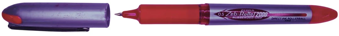 Bolígrafo c/Tapa fino Roller 2000 Rojo Fino Zebra® 8402 [Pieza]