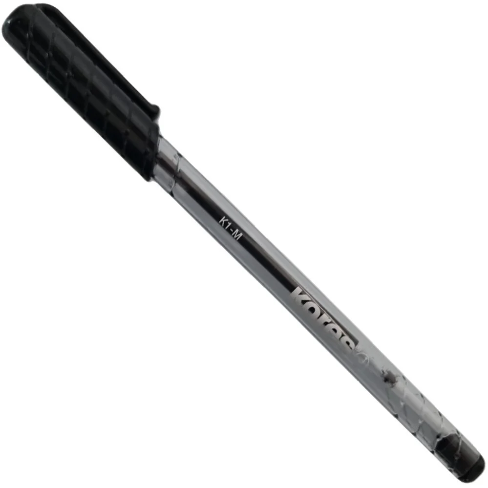 Bolígrafo c/Tapa Triangular Negro Medio Kores® K1 [Pieza]