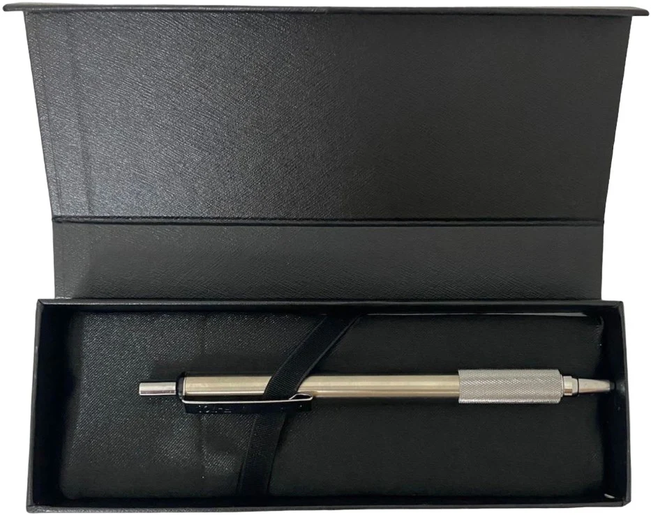 Bolígrafo Fino Retráctil F-701 c/Grip Tinta Negra Acero Inoxidabl Fino .7mm Zebra® 7912-00 [Estuche] - Image 4