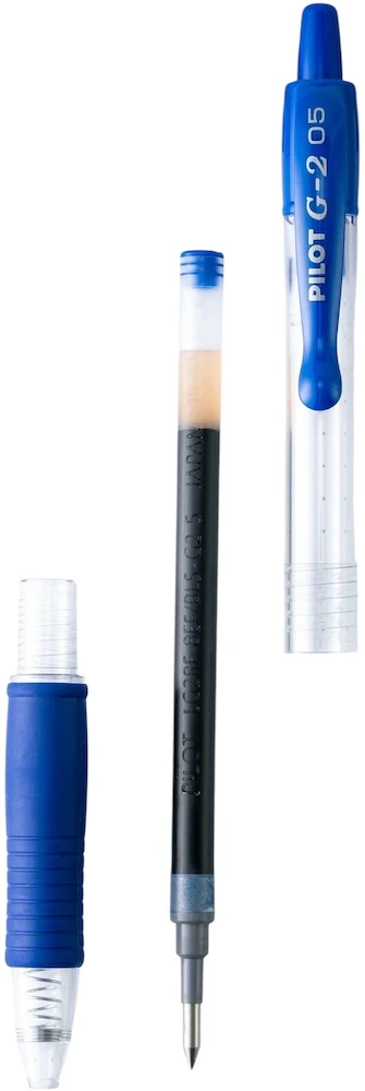 Bolígrafo Retráctil Gel G2-5 Azul 0.5mmXfino Pilot® N06031003 [Pieza] - Image 2
