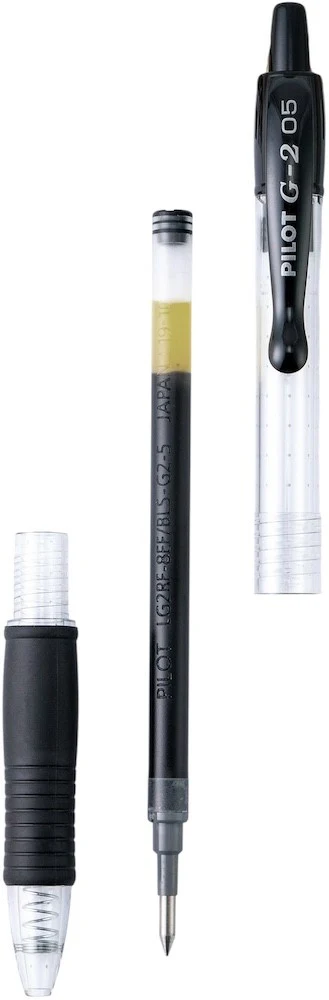 Bolígrafo Retráctil Gel G2-5 Negro 0.5mmXfino Pilot® N06031002 [Pieza] - Image 2