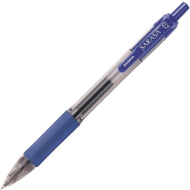 Bolígrafo Retráctil Gel Sarasa Azul Medio .7mm Zebra® 8801 [Pieza]
