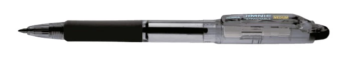 Bolígrafo Retráctil Jimnie Negro Medio 1mm Zebra® [Pieza]