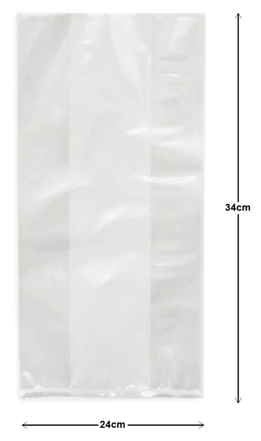 Bolsa Celofán Transparent Lisa con fuelle CRISTALINE® [Pieza]