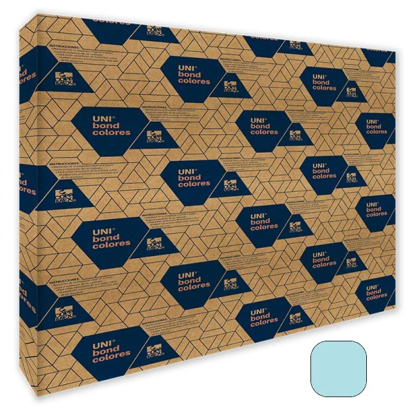 Bond  24kg Facia Color paquete c/500 UNI bond Premium® Copamex® [Resma/Hoja]