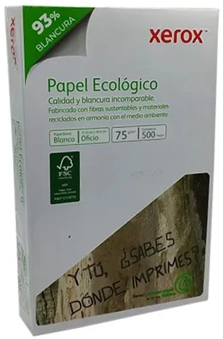 Bond Ecológico pack c/500 50kg Blanco 93% Oficio 75g Xerox® 003M02012 [Resma] - Image 2
