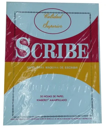 Bond Hojas  58g  Carta Amartillado c/Margen c/50 Scribe® [Paquete]