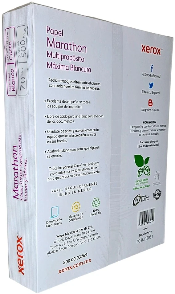 Bond Marathon 35kg Blanco 99% Carta 70g Xerox® 003M02051 [Resma] - Image 3