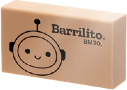 Borrador BM20 4×2.5×1.5cm Café Barrilito® BM20. [Pieza]