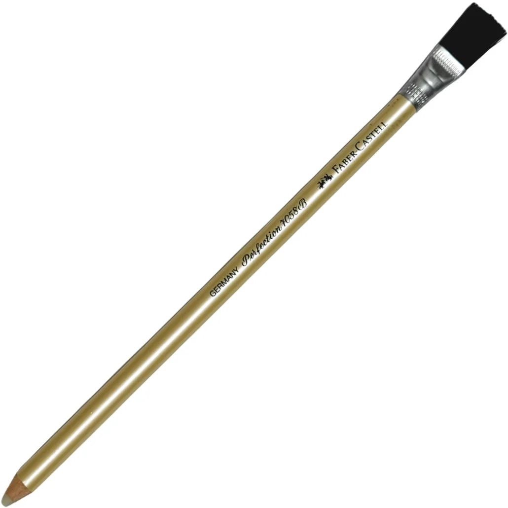 Borrador tipo Lápiz Perfection c/Escobilla Madera Faber-Castell® 7058-B [Pieza]
