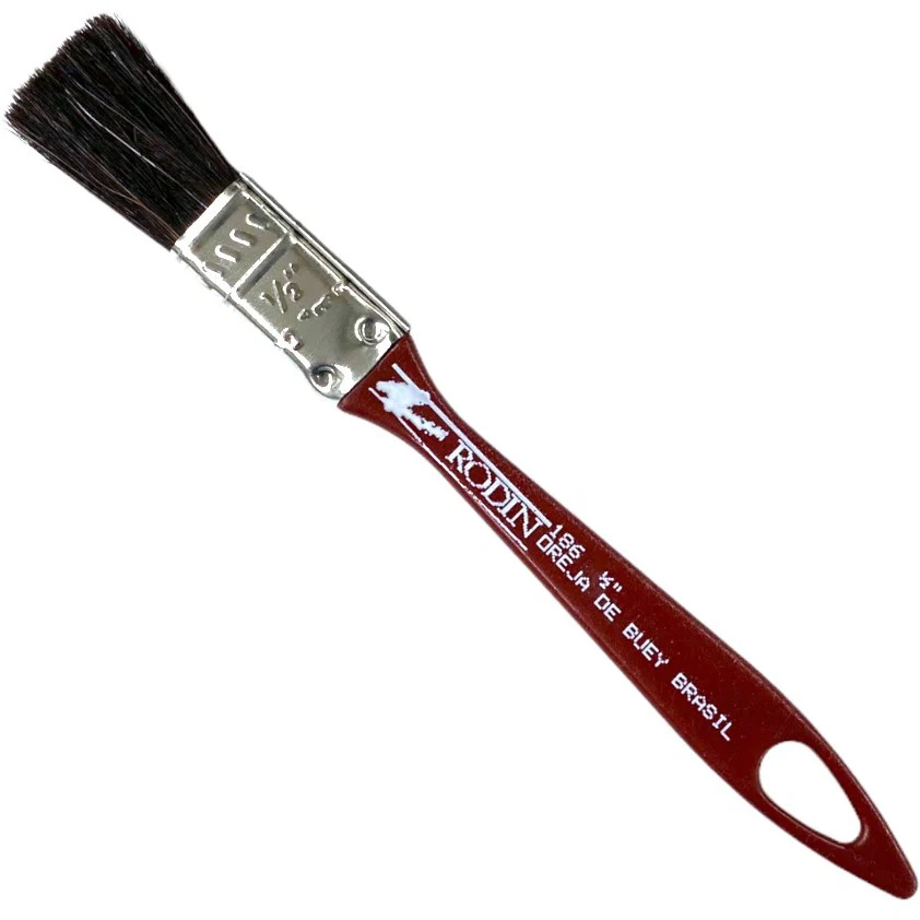 Brocha Oreja de Buey s/186 Recta ½" Castaño Corta Tigre® [Pieza]