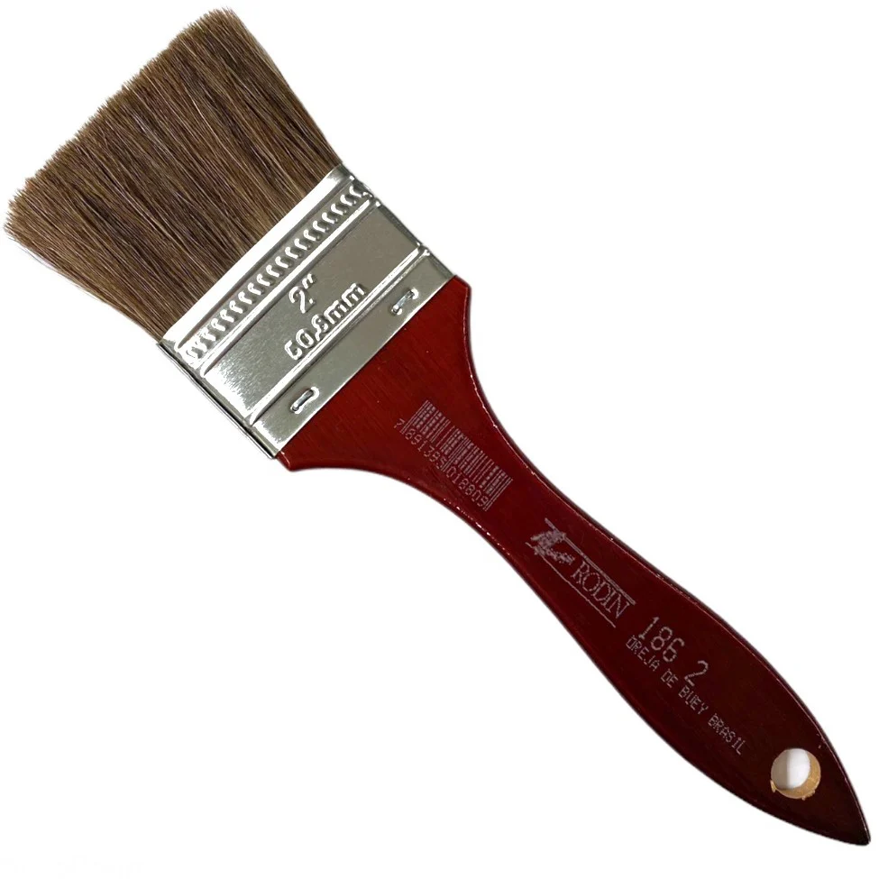 Brocha Oreja de Buey s/186 Recta 2" Castaño Corta Tigre® [Pieza]