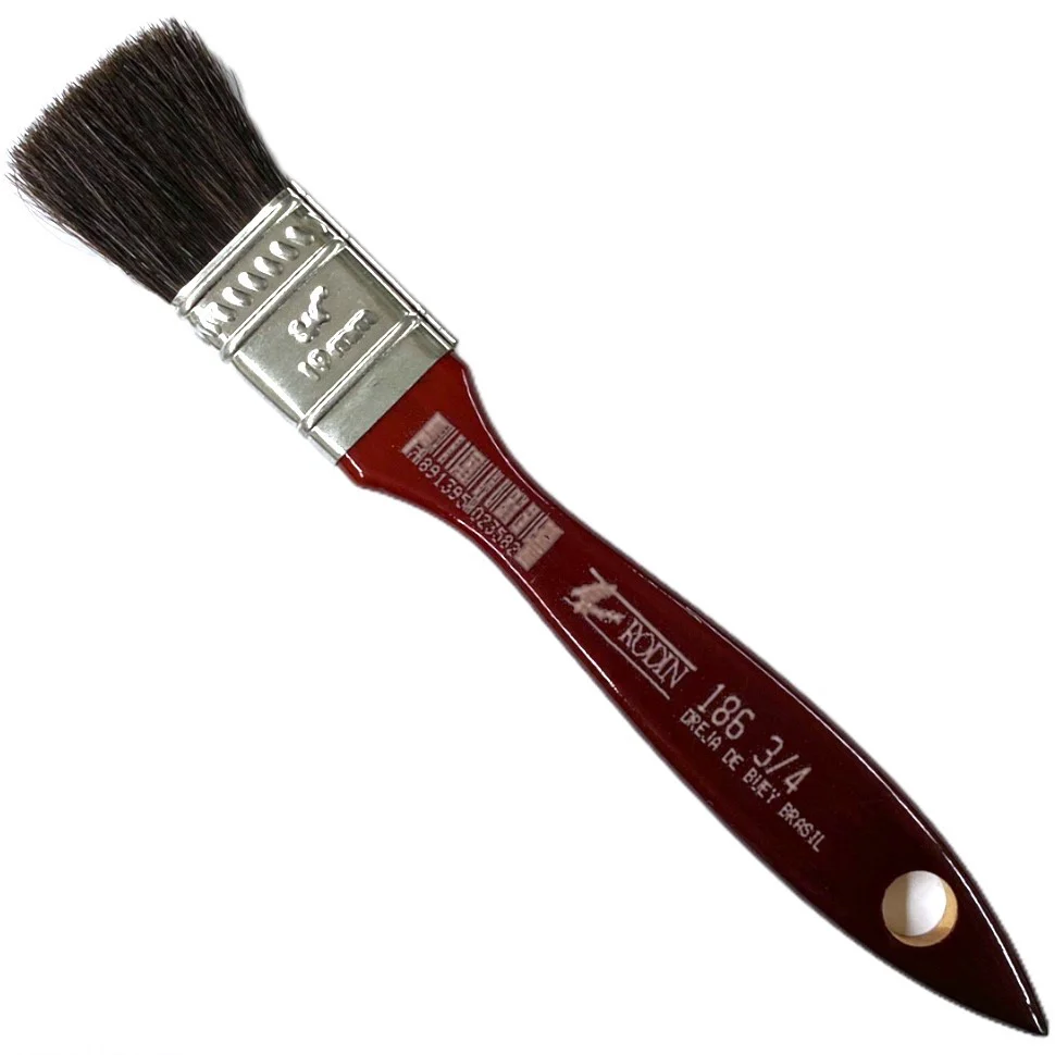 Brocha Oreja de Buey s/186 Recta ¾" Castaño Corta Tigre® [Pieza]