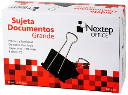 Broche Sujeta Papel  c/12  Negro Nextep® [Caja] - Image 10